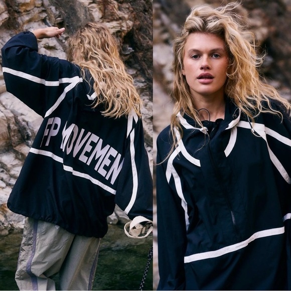 FP Movement by Free People Jackets & Blazers - NWT- Care FP Like The Wind Logo Jacket